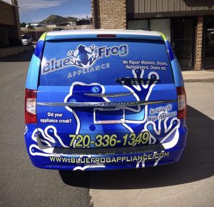 Blue Frog Full Vehicle Wrap Graphics