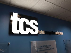 Greensboro Commercial & Business Signs TCS Lobby client 300x225